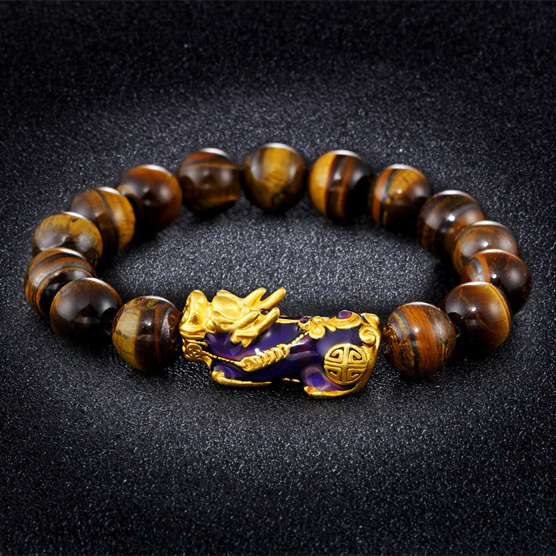 Fortune Jewel  Tibetan Handcrafted Tiger Eye Feng Shui Bracelet