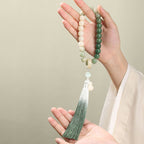 Fortune Jewel Natural Gradient Bodhi Seed Fortune Money Bag Lotus Wisdom Tassel Wrist Mala Fortune Jewel