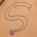 Fortune Jewel Tibet Copper Lotus Luck New Begining Necklace Pendant Fortune Jewel