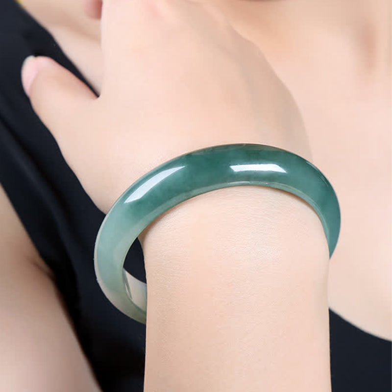 Fortune Jewel Jade Abundance Luck Healing Bangle Bracelet