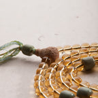 Fortune Jewel 108 Mala Beads 925 Sterling Silver Citrine Sandalwood Turquoise Protection Prosperity Bracelet