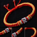 Fortune Jewel Colorful Rope True Love Knot Luck Handmade Bracelet
