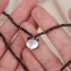 Fortune Jewel Black Spinel Cute Cat Motivate Choker Necklace