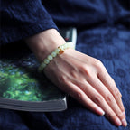 Fortune Jewel Jade Lotus Abundance Adjustable Bracelet