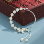 Fortune Jewel Bodhi Seed Butterfly Lotus Luck Wealth Bracelet Bangle