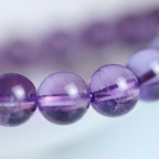 Fortune Jewel Natural Amethyst Crystal Hetian Jade Healing Charm Bracelet