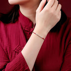 Fortune Jewel Tibet Handmade Multicolored Bamboo Protection Braided String Bracelet