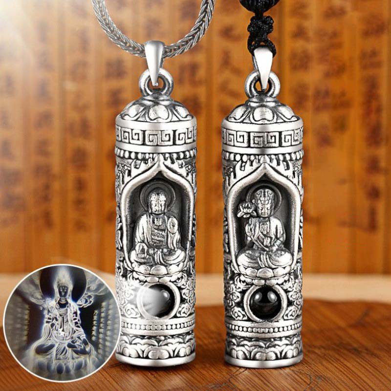 Fortune Jewel Chinese Zodiac Natal Buddha Projection Prosperity Necklace Pendant Fortune Jewel