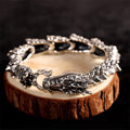 Fortune Jewel 925 Sterling Silver Dragon Luck Success Bracelet Bangle Fortune Jewel