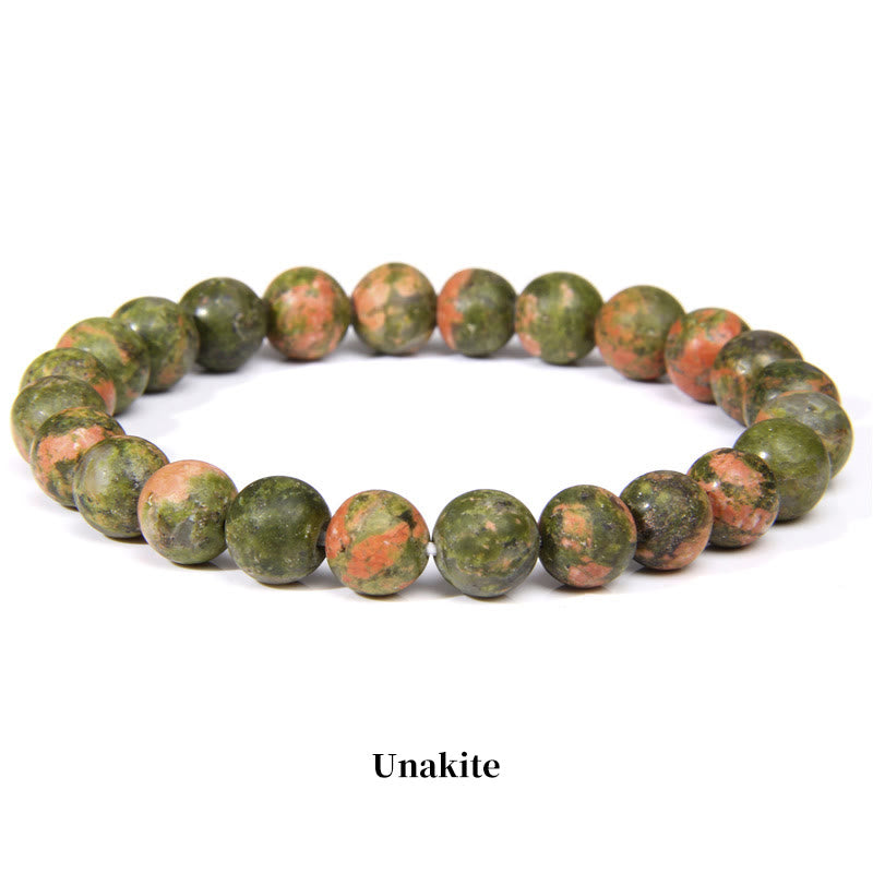 Fortune Jewel Natural Stone Quartz Healing Beads Bracelet
