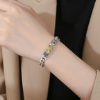 Buddha Stones Om Mani Padme Hum Pixiu Swastika Spring Buckle Wisdom Bracelet