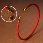 Fortune Jewel Simple Design Handmade Luck Braid String Cuff Bracelet