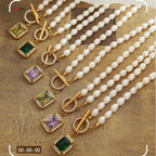 Fortune Jewel Pearl Zircon Wealth Charm Necklace Pendant