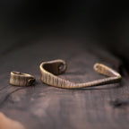 Fortune Jewel Simple Design Wrapped Brass Copper Luck Wealth Adjustable Cuff Bracelet