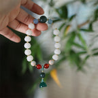 Fortune Jewel Bodhi Seed Lotus Bead Carved Peace Harmony Bracelet