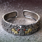 Fortune Jewel FengShui Engraving PiXiu Blessing Bracelet Bangle