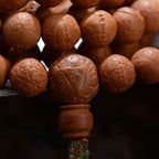 Fortune Jewel 108 Mala Beads Nepal Bodhi Seed Luck Wealth Tassel Bracelet