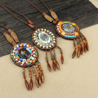 Fortune Jewel Mandala Pattern Beads Creativity Necklace Pendant