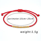 Fortune Jewel Handcrafted Copper Bead Protection Braided String Bracelet