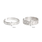 Fortune Jewel 925 Sterling Silver Simple Design Blessing Couple Ring