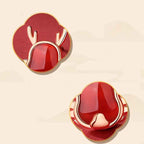 ❗❗❗A Flash Sale- Fortune Jewel 925 Sterling Silver Year of the Dragon Natural Red Agate Dragon Attract Fortune Fu Character Strength Bracelet Necklace Pendant Earrings