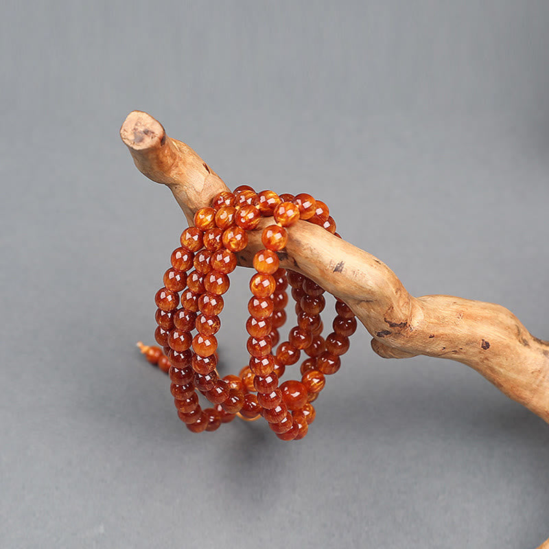 Fortune Jewel Golden Sea Willow Success Positive Bracelet Mala