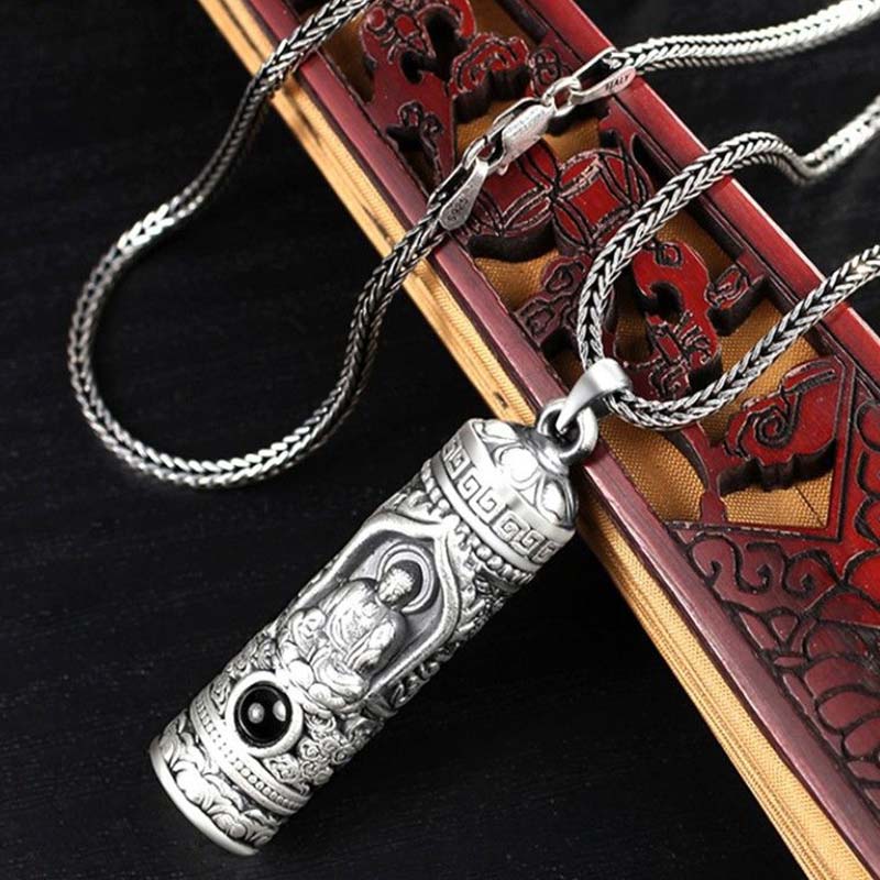 Fortune Jewel Chinese Zodiac Natal Buddha Projection Prosperity Necklace Pendant Fortune Jewel