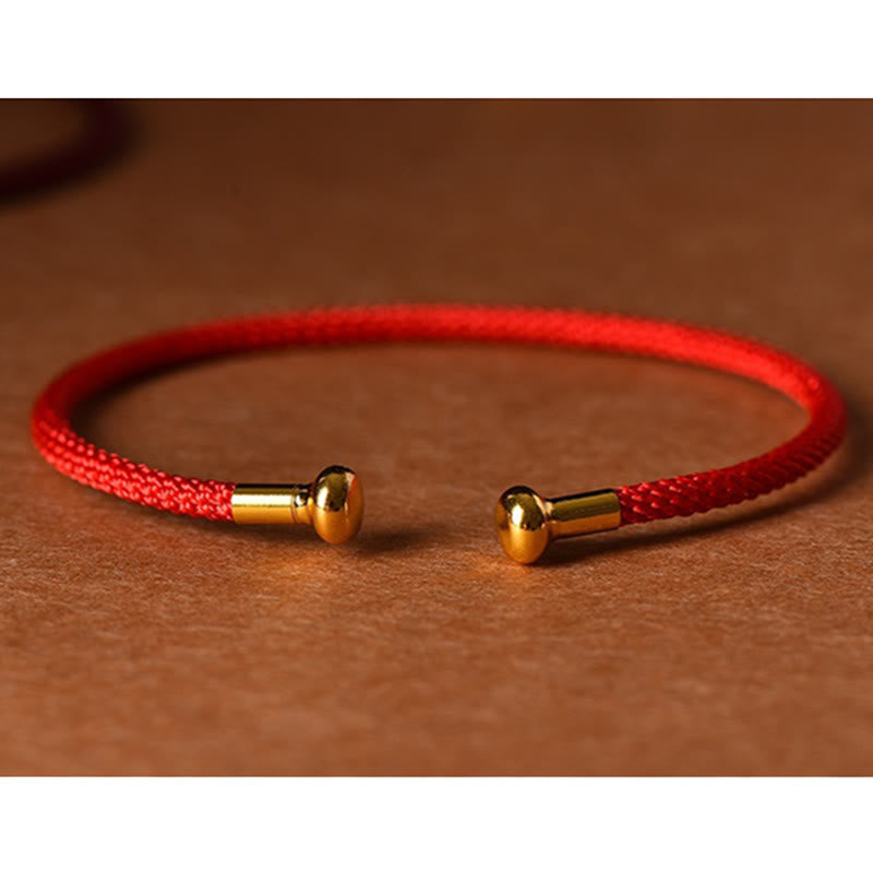Fortune Jewel Simple Design Handmade Luck Braid String Cuff Bracelet
