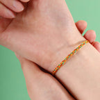 Fortune Jewel Handmade Multicolored Dragon Scale Pattern Braid String Bracelet