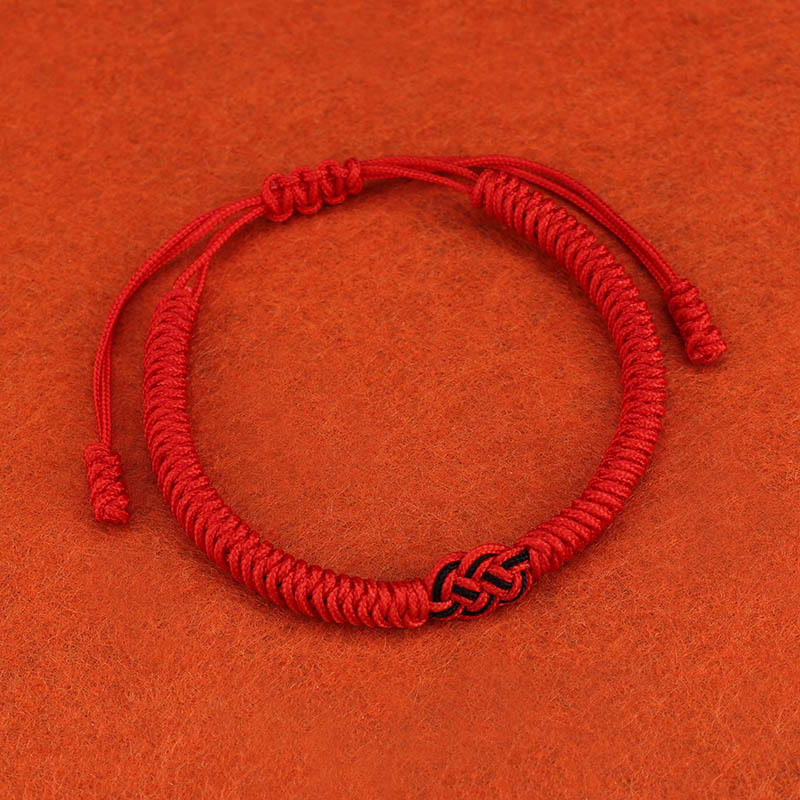 Fortune Jewel 2Pcs Tibetan Luck Chinese Knot Protection String Bracelet