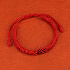 Fortune Jewel 2Pcs Tibetan Luck Chinese Knot Protection String Bracelet