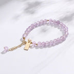 Fortune Jewel Natural Amethyst Crystal Relieves Stress Bracelet
