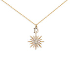 3D Sparkling Star Letter Necklace for Women