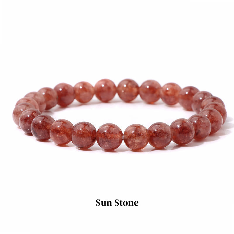 Fortune Jewel Natural Stone Quartz Healing Beads Bracelet