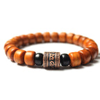 Fortune Jewel Tibetan Bone Beads Om Mani Padme Hum Strength Bracelet