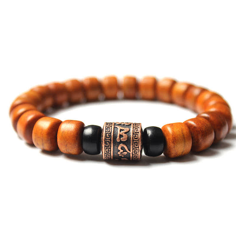 Fortune Jewel Tibetan Bone Beads Om Mani Padme Hum Strength Bracelet