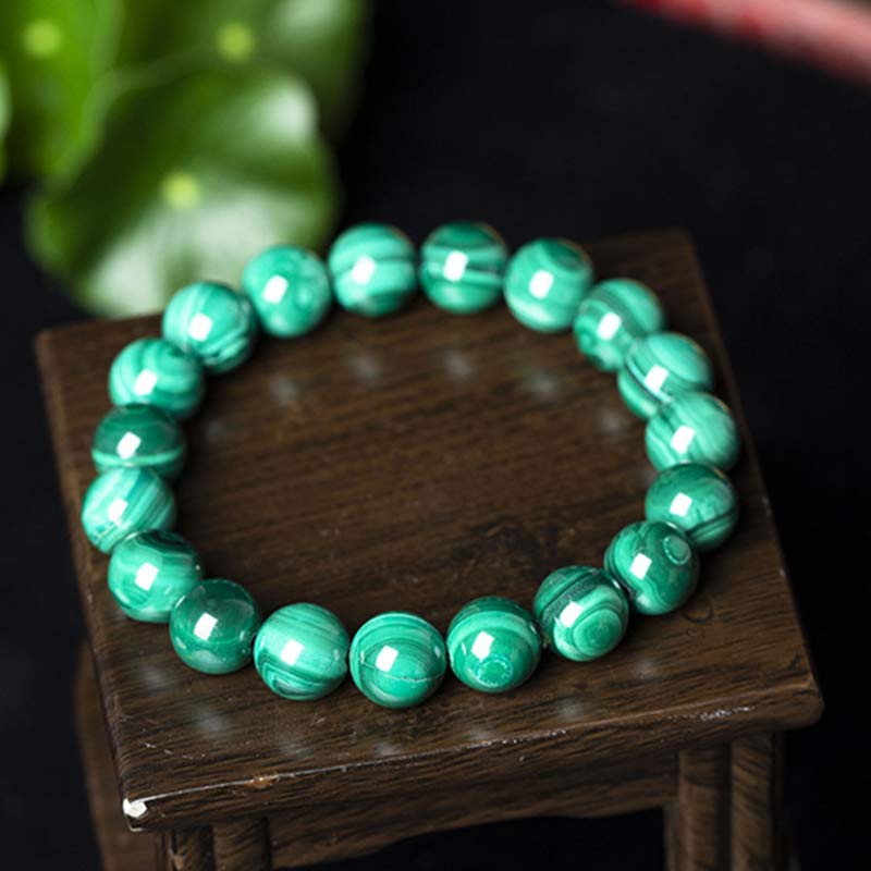 Fortune Jewel Natural Malachite Protection Calmness Bracelet