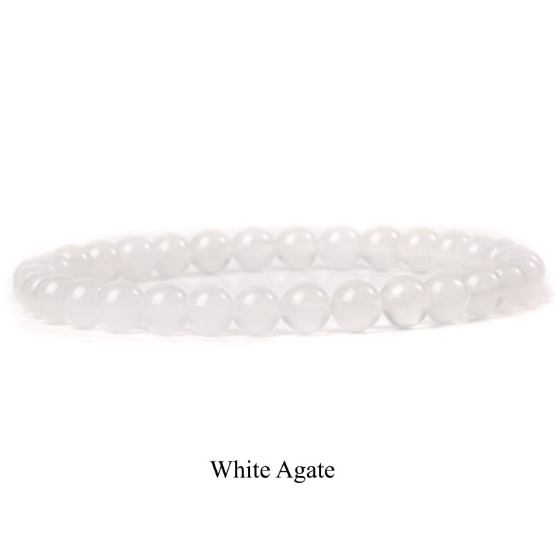 Fortune Jewel Natural Stone Quartz Healing Beads Bracelet