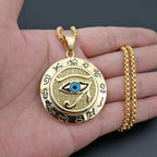 Fortune Jewel Eye of Horus Protection Necklace Pendant