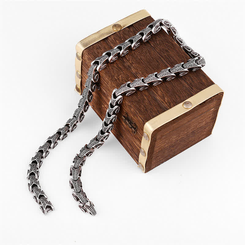 Fortune Jewel Dragon Pattern Titanium Steel Protection Necklace Pendant Bracelet Fortune Jewel