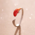 Fortune Jewel Koi Fish Copper Balance Luck Adjustable Ring