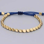 Fortune Jewel 3 PCS Tibetan Copper Beads Healing Protection Luck Bracelet Set
