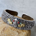Fortune Jewel FengShui Engraving PiXiu Blessing Bracelet Bangle