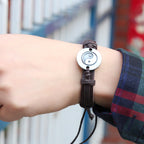 Fortune Jewel Retro Yin Yang Leather Harmony String Bracelet