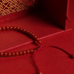 Fortune Jewel Natural Red Agate Hetian Jade Double Peace Buckle Confidence Bracelet