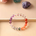 10mm Natural Crystal Gemstone Bead Bracelet