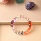 10mm Natural Crystal Gemstone Bead Bracelet