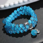 Fortune Jewel Cat Eye PiXiu Support Triple Wrap Bracelet
