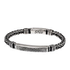 Fortune Jewel Swastika Pattern Engraved Luck Bracelet