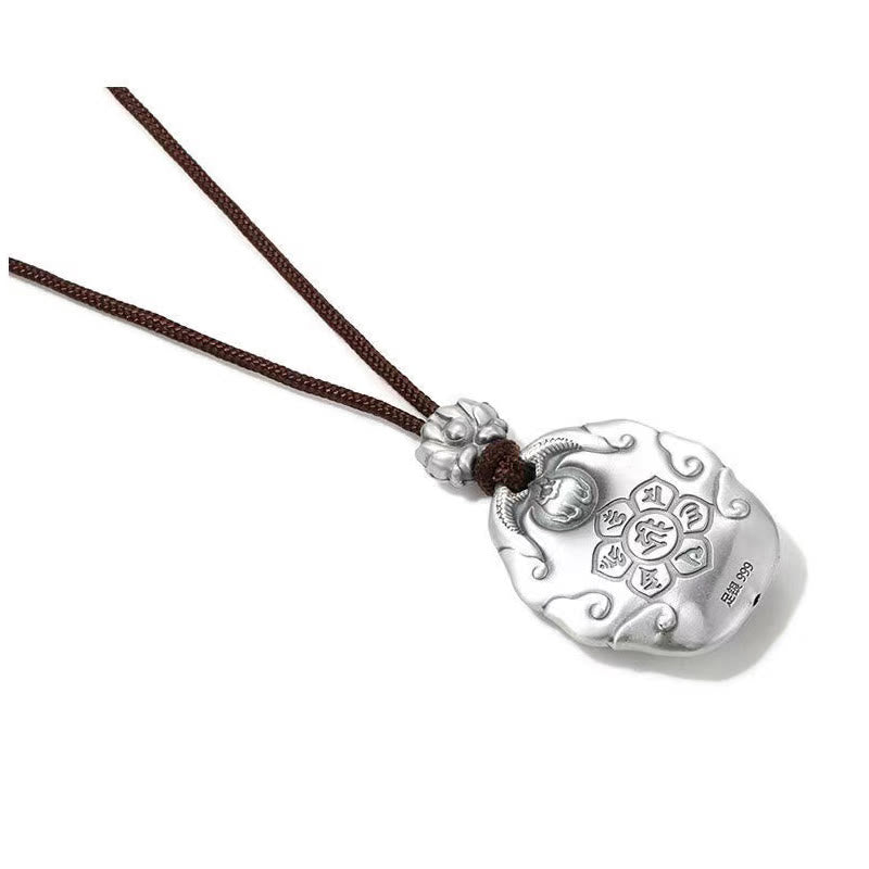 Fortune Jewel Chinese Zodiac Natal Buddha Om Mani Padme Hum Lotus Compassion Necklace Pendant Fortune Jewel